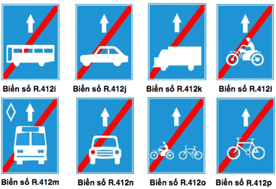 Biển R.412 (i, j,k, l, m, n, o, p)